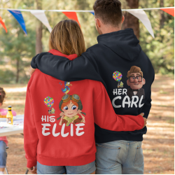 Ellie & Carl Kombin Kapşonlu Sweatshirt